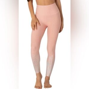 Beyond Yoga Alloy Ombre high waist legging brazen blush small